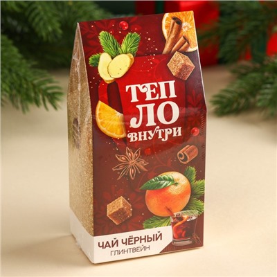 Новый год! Чай чёрный «Тепло внутри», вкус: глинтвейн, 50 г.