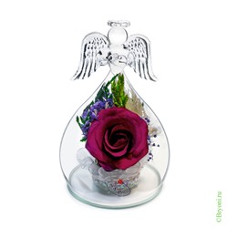 Композиция "Ангел" из натуральных роз (арт. OaSRd) в подарочной упаковке