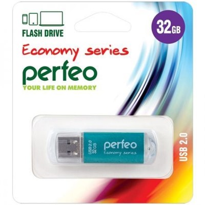 32Gb Perfeo E01 Green Economy Series USB 2.0 (PF-E01G032ES)