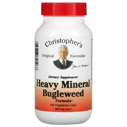 Christopher's Heavy Mineral Bugleweed Formula, 400 мг, 100 вегетарианских капсул