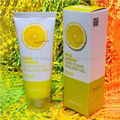 Пилинг-гель Farmstay Real Lemon Clear Peeling Gel 100ml (78)