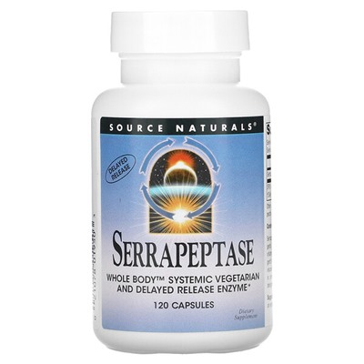 Source Naturals Serrapeptase, 120 Capsules