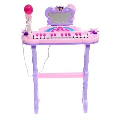 Пианино «Мечта девочки», со стульчиком, зеркалом, микрофоном
