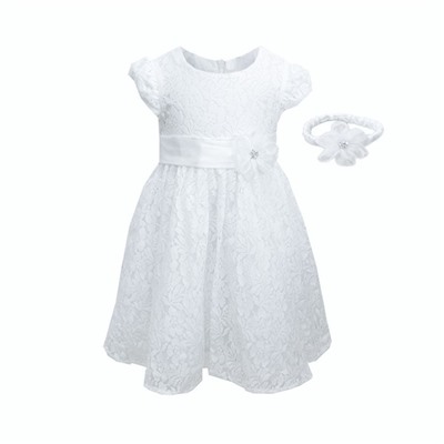 Платье для девочки, рост 74 см, цвет белый