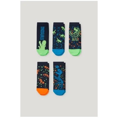 Multipack of 5 - dinosaur - socks with motif