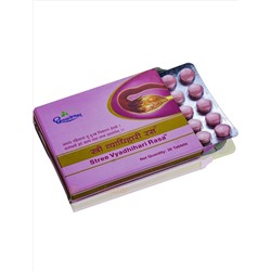 Стри Вьядхихари Раса, для репродуктивной системы, 30 таб, производитель Дхутапапешвар; Stree Vyadhihari Rasa, 30 tabs, Dhootapapeshwar