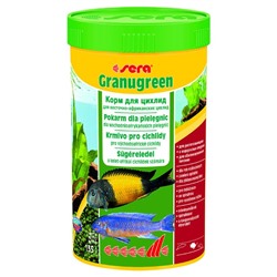 Корм Sera Granugreen для растительноядных цихлид, 250 мл, 135 г