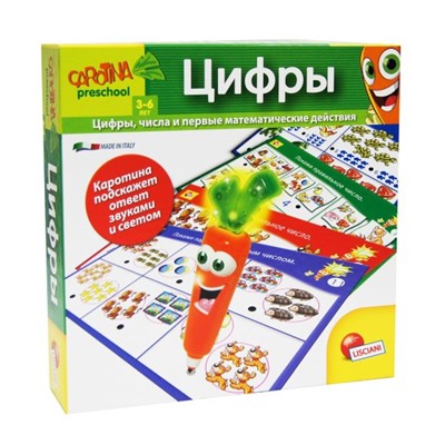 Lisciani. Обучающая игра "Цифры" с интерактивной Морковкой арт.R55104