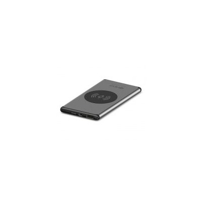 Зарядное устройство Hiper Nano V, 5000 мА/ч, Qi 5 W, 2.1A USB, серебристое