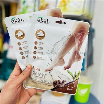 Пилинг-носочки с муцином улитки Ekel Snail Foot Peeling Pack (125)