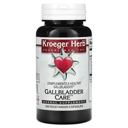 Kroeger Herb Co Уход за желчным пузырем, 100 вегетарианских капсул