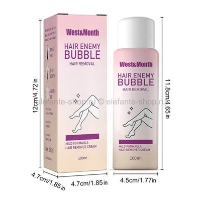 Крем для депиляции West&Month Enemy Bubble Hair Removal 100ml (106)