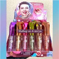 Тинты для губ O-Lanney 24K Gold LC512, 6 штук