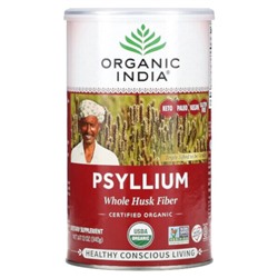 Organic India Псиллиум, Цельная Оболочка, 340 г - Organic India