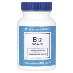 The Vitamin Shoppe B12, 500 мкг, 100 капсул