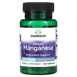 Swanson Марганец Albion - 10 мг - 180 капсул - Swanson