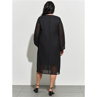 Платье 0275-1а черный муар