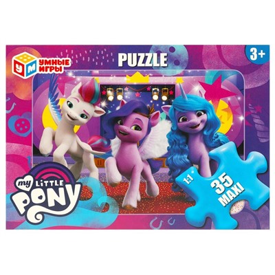 My Little Pony. Puzzle 35 MAXI. Пазлы в коробке (35 деталей). 180х127х35 мм. Умные игры в кор.24шт