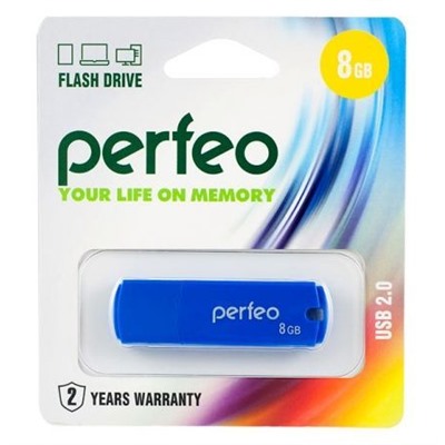 8Gb Perfeo C05 Blue USB 2.0 (PF-C05N008)