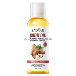 Питательное, увлажняющее масло для лица и тела Sadoer  с экстрактом миндаля(01628)