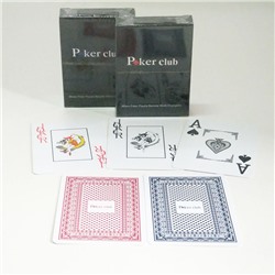 Карты игральные "Poker club" 54 (100% пластик) в ассорт.