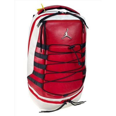 Универсальный рюкзак из искусственной кожи и текстиля, цвет красный с белым