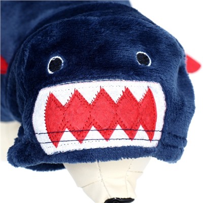 Комбинезон "Акула" с капюшоном, размер XS (ДС 20 см, ОГ 30 см, ОШ 20 см), синий