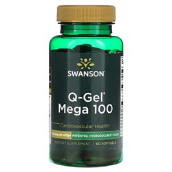 Swanson Q-Gel Mega 100, 100 мг, 60 мягких таблеток
