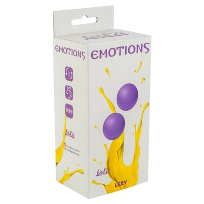 LT Вагинальные шарики без цепки "Emotions Lexy Large Purple" фиолетовые