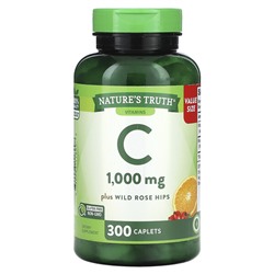 Nature's Truth Витамин С плюс плоды шиповника, 1000 мг, 300 капсул