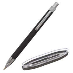 Ручка подарочная шариковая BRAUBERG "Allegro", СИНЯЯ, корпус черный с хромированными деталями 143491