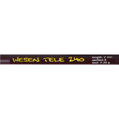 Спиннинг телескопический композитный NAMAZU WESEN Tele, 2.4 м, тест 7-35 гр.