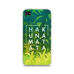 Силиконовый чехол Акуна Матата на iPhone 4/4S