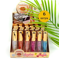 Набор фруктовых блесков для губ Kiss Beauty Lipgloss with Fruit No.70152-03, 6 штук