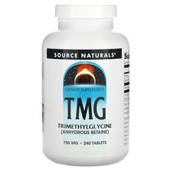 Source Naturals TMG, 750 мг, 240 таблеток - Source Naturals