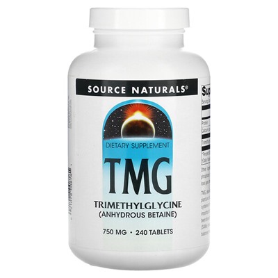 Source Naturals TMG, 750 мг, 240 таблеток - Source Naturals