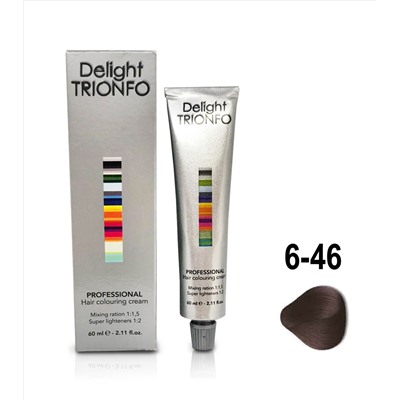ДТ 6-46 крем-краска стойкая для волос, темно-русый бежевый шоколадный / Delight TRIONFO 60 мл