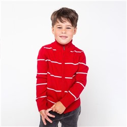 Джемпер для мальчика, цвет красный/белый принт микс, рост 92 см (2 года)