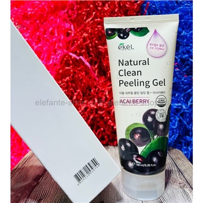 Пилинг-скатка с экстрактом ягод асаи Ekel Acai Berry Natural Clean Peeling Gel 180ml (51)