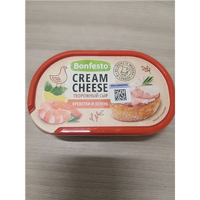 Сыр Кремчиз Креветки+Зелень, 65%, 140г (6шт/уп)