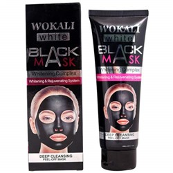 Отшелушивающая черная маска-пленка Wokali Black Mask White для очищения пор 130 г оптом