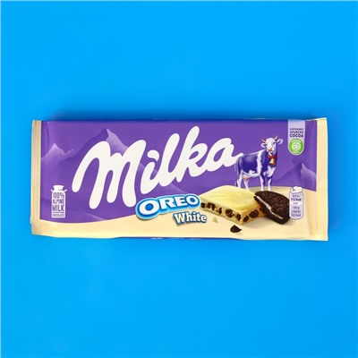 Шоколадная плитка Milka Oreo White, 100 г