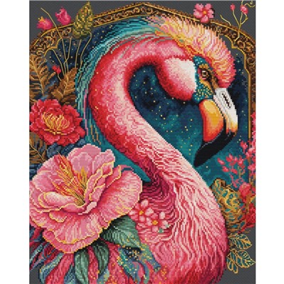 Набор для вышивания крестом "Фантастический фламинго"