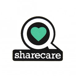 Нашивка sharecare 7*6 см цвет черный