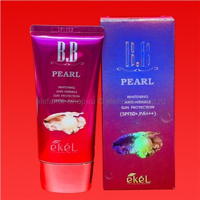 Тональный ВВ крем Ekel Whitening Anti-Wrinkle Sun Protection Pearl BB Cream SPF50+ PA+++ 50ml (125)