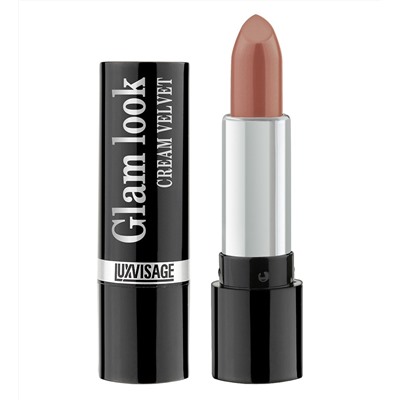 LUXVISAGE Губная помада "GLAM LOOK cream velvet" т.302 Молочный шоколад (4)