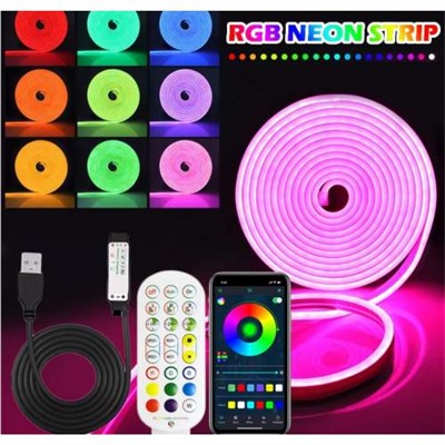 Неоновая светодиодная лента RGB STRIP LIGHT 5V USB оптом