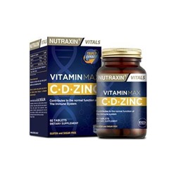 Vitamin MAX C , D, Цинк 60 табл Nutraxin