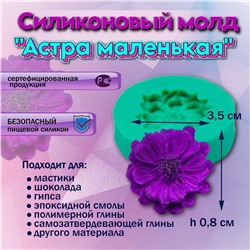 Силиконовый молд Астра маленькая