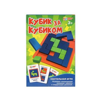 Настольная игра кубик за кубиком кор.13.5*20.5*4см Умные игры в кор.2*60шт